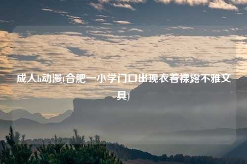 成人h动漫(合肥一小学门口出现衣着裸露不雅文具)