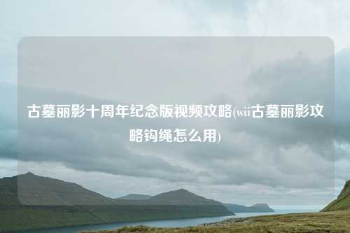 古墓丽影十周年纪念版视频攻略(wii古墓丽影攻略钩绳怎么用)