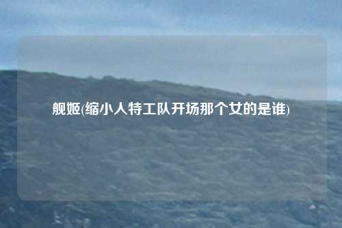 舰姬(缩小人特工队开场那个女的是谁)