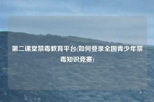 第二课堂禁毒教育平台(如何登录全国青少年禁毒知识竞赛)