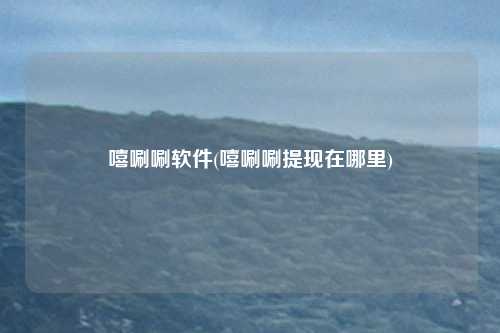 嘻唰唰软件(嘻唰唰提现在哪里)