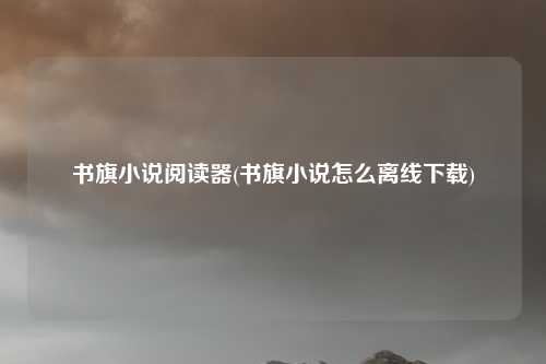书旗小说阅读器(书旗小说怎么离线下载)