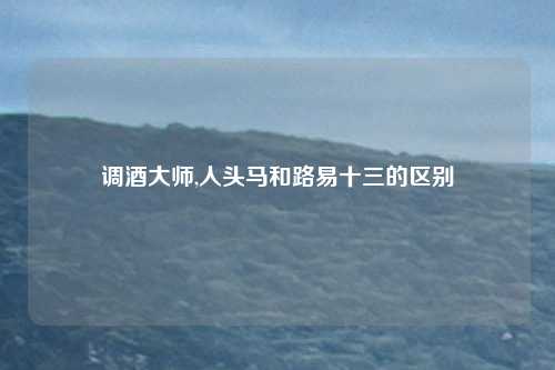 调酒大师,人头马和路易十三的区别