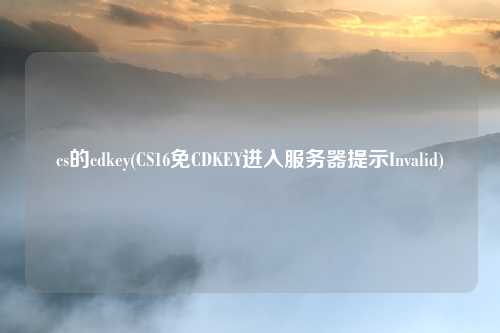 cs的cdkey(CS16免CDKEY进入服务器提示Invalid)