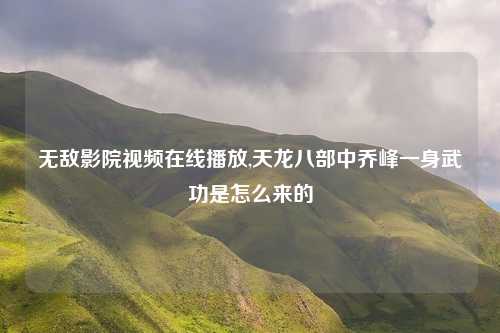 无敌影院视频在线播放,天龙八部中乔峰一身武功是怎么来的