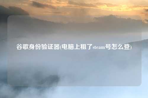谷歌身份验证器(电脑上租了steam号怎么登)