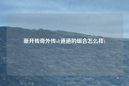 新开传奇外传sf(道道的组合怎么样)