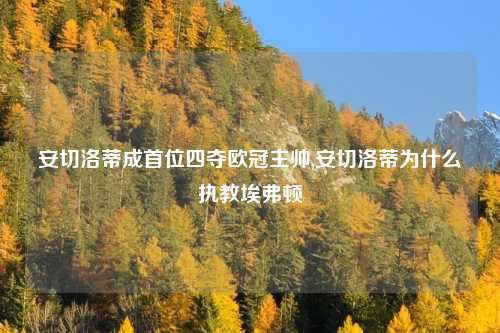 安切洛蒂成首位四夺欧冠主帅,安切洛蒂为什么执教埃弗顿