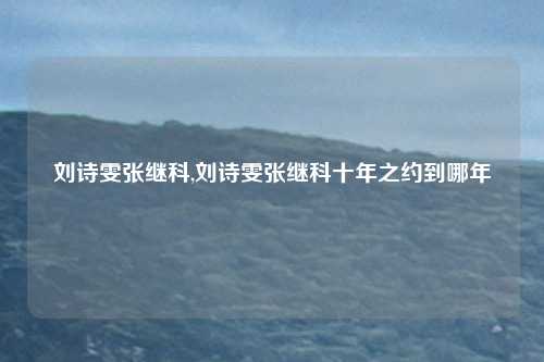 刘诗雯张继科,刘诗雯张继科十年之约到哪年