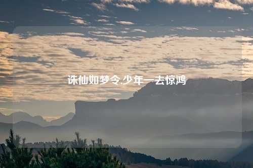 诛仙如梦令,少年一去惊鸿