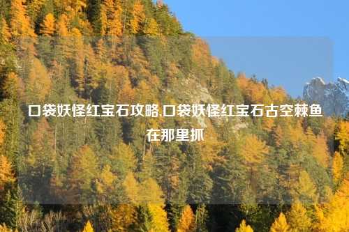 口袋妖怪红宝石攻略,口袋妖怪红宝石古空棘鱼在那里抓
