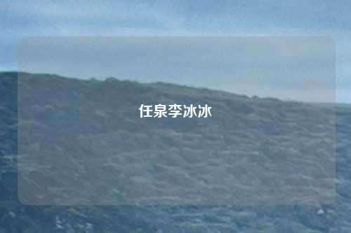 任泉李冰冰