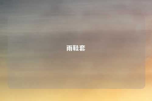 雨鞋套