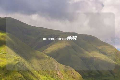mirror,mirror函数