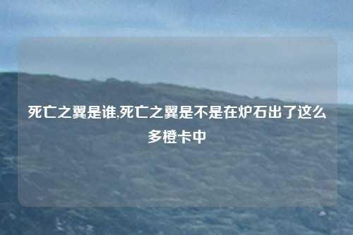 死亡之翼是谁,死亡之翼是不是在炉石出了这么多橙卡中