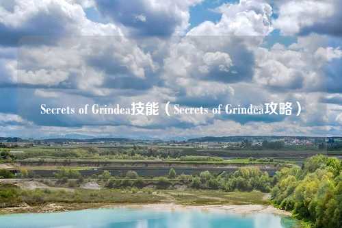 Secrets of Grindea技能(Secrets of Grindea攻略)