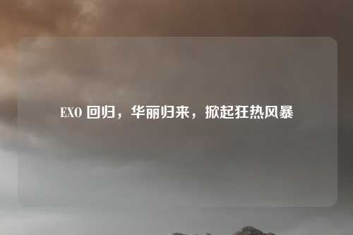 EXO 回归,华丽归来,掀起狂热风暴