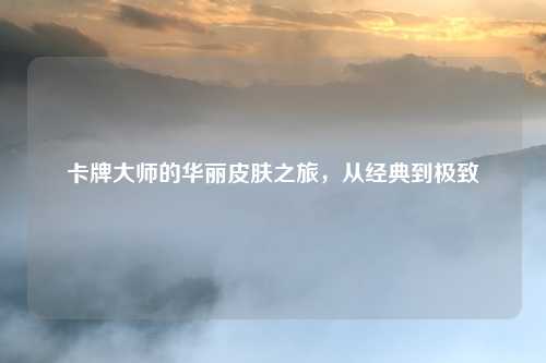 卡牌大师的华丽皮肤之旅,从经典到极致