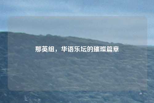 那英组,华语乐坛的璀璨篇章