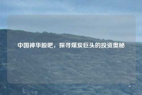 中国神华股吧,探寻煤炭巨头的投资奥秘