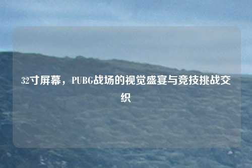 32寸屏幕,PUBG战场的视觉盛宴与竞技挑战交织