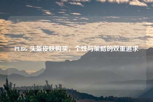 PUBG 头盔皮肤购买，个性与策略的双重追求
