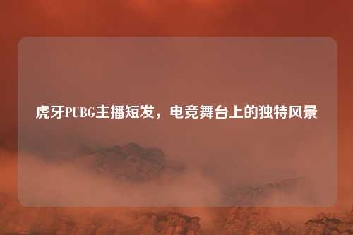虎牙PUBG主播短发,电竞舞台上的独特风景