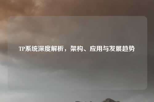 TP系统深度解析,架构、应用与发展趋势