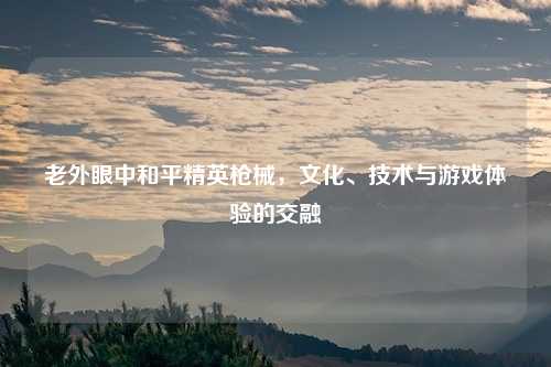 老外眼中和平精英枪械,文化、技术与游戏体验的交融