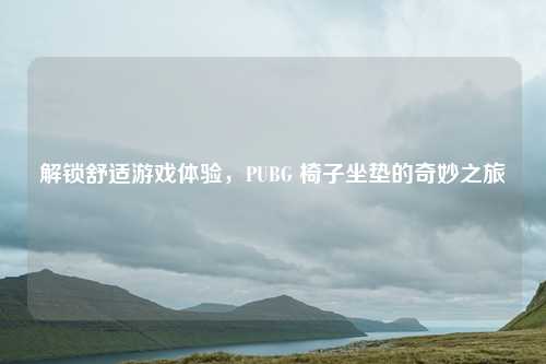 解锁舒适游戏体验,PUBG 椅子坐垫的奇妙之旅