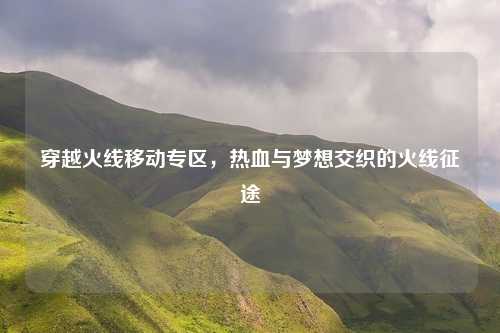 穿越火线移动专区,热血与梦想交织的火线征途