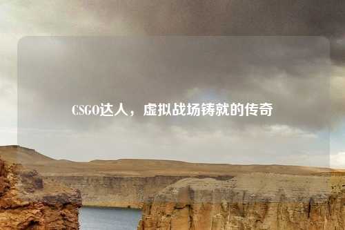CSGO达人，虚拟战场铸就的传奇