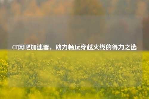 CF网吧加速器，助力畅玩穿越火线的得力之选