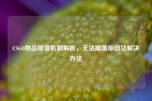 CSGO物品掉落机制解析,无法掉落原因及解决办法
