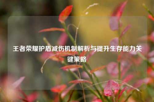 王者荣耀护盾减伤机制解析与提升生存能力关键策略