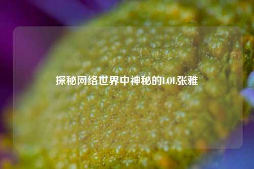 探秘网络世界中神秘的LOL张雅