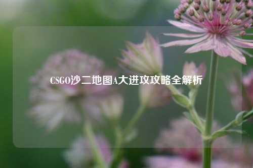 CSGO沙二地图A大进攻攻略全解析