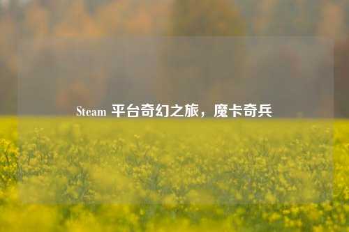Steam 平台奇幻之旅,魔卡奇兵