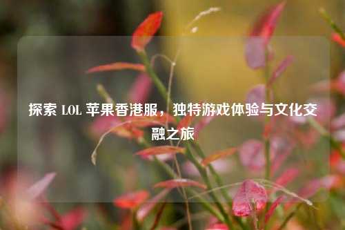 探索 LOL 苹果香港服，独特游戏体验与文化交融之旅