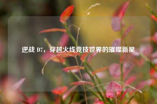 逆战 D7，穿越火线竞技世界的璀璨新星