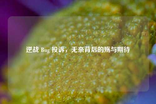 逆战 Bug 投诉，无奈背后的殇与期待