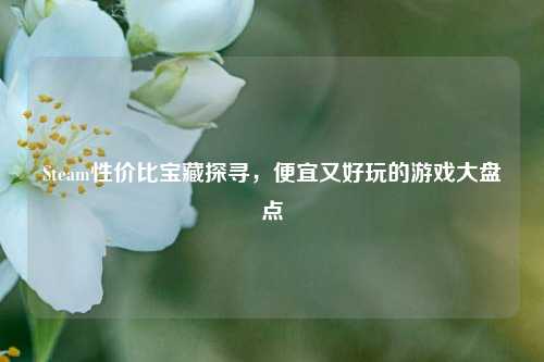 Steam性价比宝藏探寻，便宜又好玩的游戏大盘点