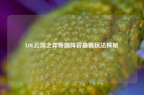 LOL云顶之弈帝国阵容最新玩法探秘