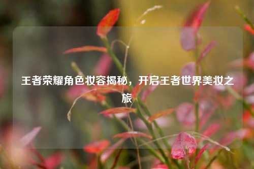 王者荣耀角色妆容揭秘,开启王者世界美妆之旅
