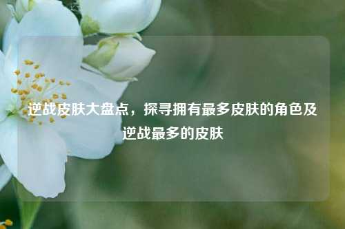 逆战皮肤大盘点,探寻拥有最多皮肤的角色及逆战最多的皮肤