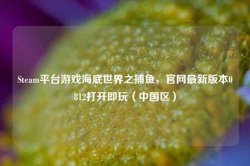 Steam平台游戏海底世界之捕鱼,官网最新版本0812打开即玩(中国区)