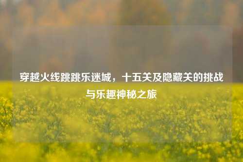 穿越火线跳跳乐迷城,十五关及隐藏关的挑战与乐趣神秘之旅