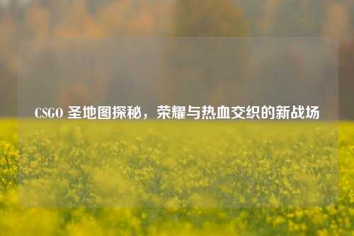 CSGO 圣地图探秘,荣耀与热血交织的新战场