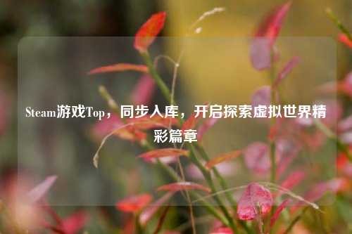 Steam游戏Top，同步入库，开启探索虚拟世界精彩篇章