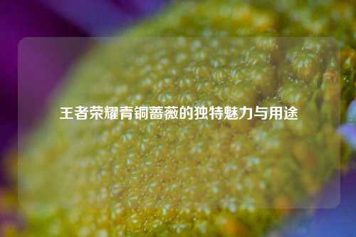 王者荣耀青铜蔷薇的独特魅力与用途